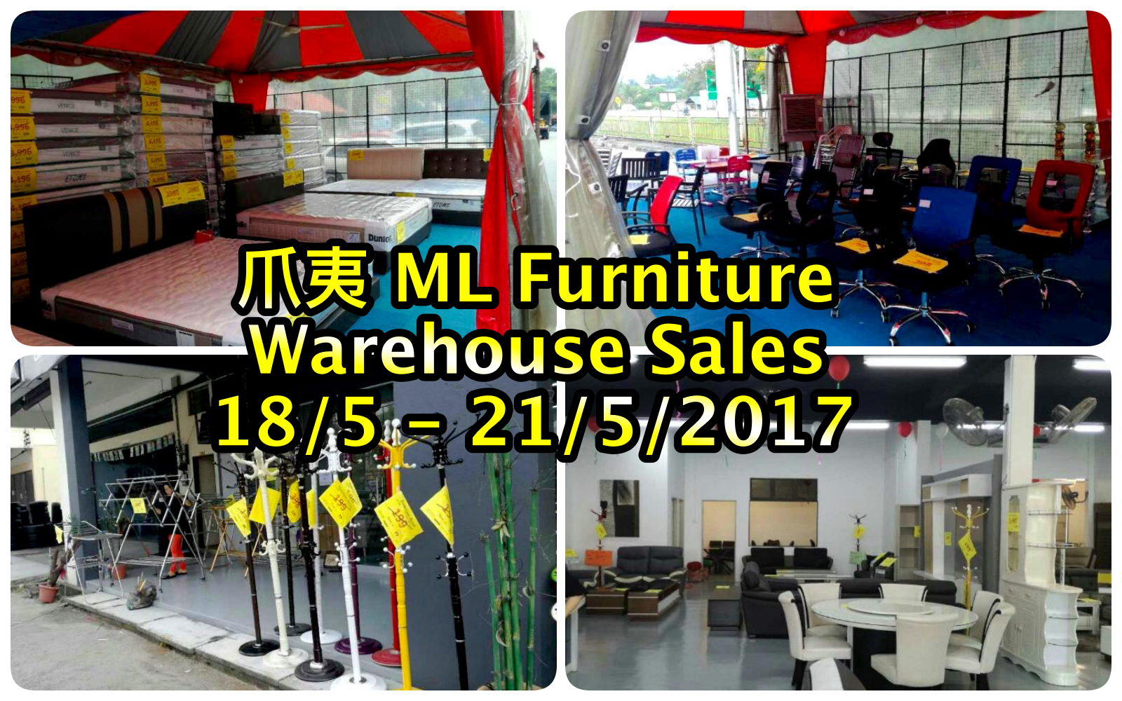 Jawi ML Furniture Warehouse Sales 18/5 – 21/5/2017