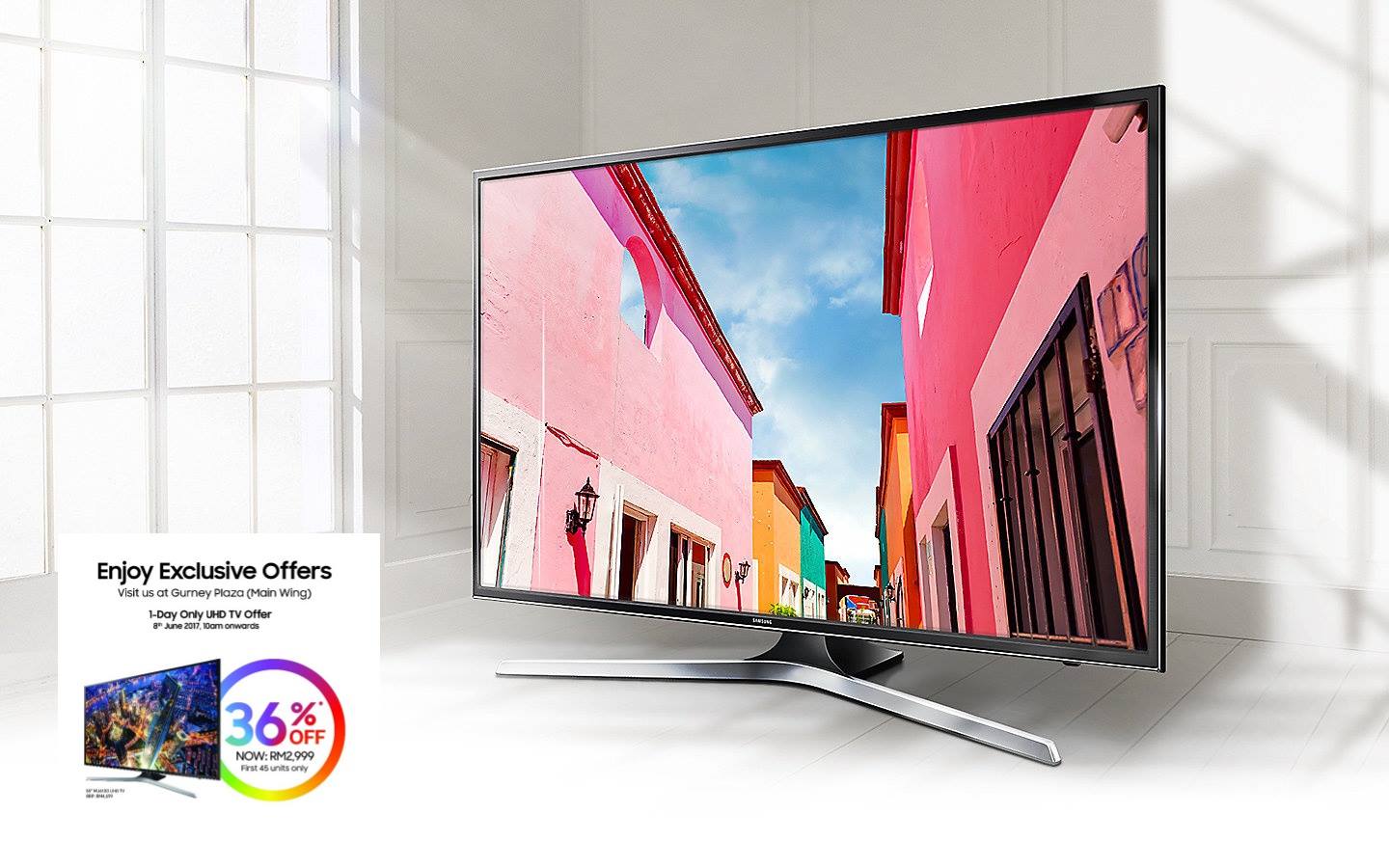 超值啦！想买三星新电视的朋友！45架三星55″UHD全新电视售价 RM2699！