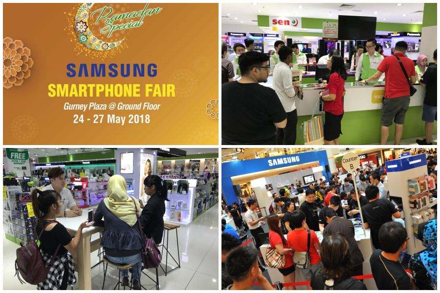 5月份最劲爆的 senQ Gurney Plaza Samsung Smartphone 促销展览会！