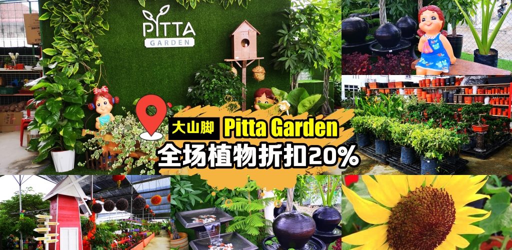 赏心悦目花园～大山脚Pitta Garden年中大促销，全场植物折扣20%